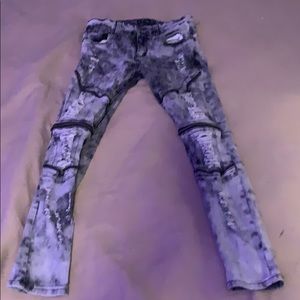 Silver Skinny Jeans